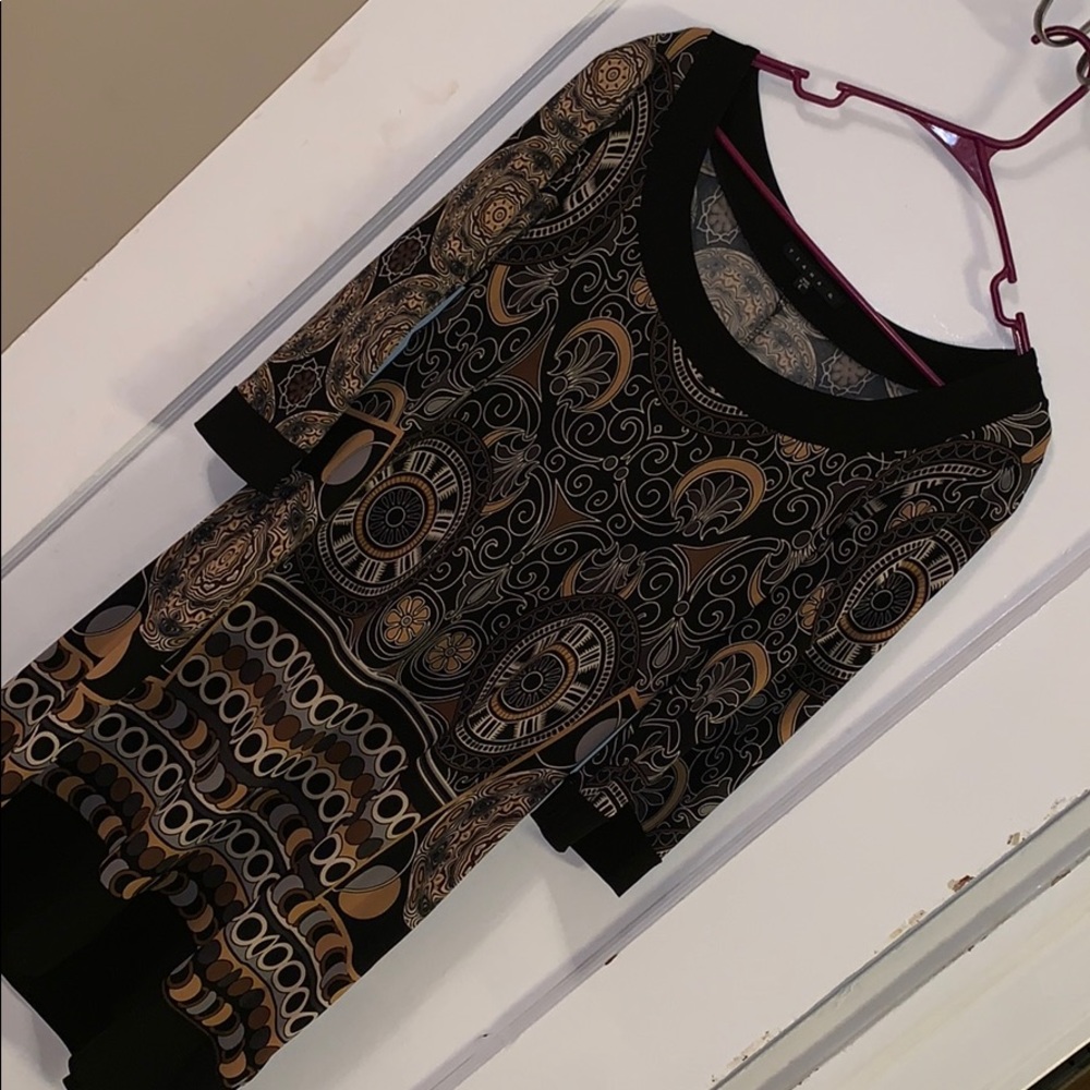 Print mini dress